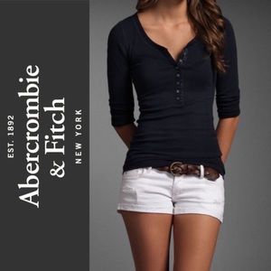 Abercrombie and Fitch white shorts